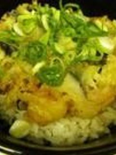 かき揚げ丼 エビ 玉葱 なす-レシピのメイン写真