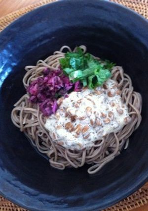 さっぱり！納豆としば漬けのぶっかけ蕎麦-レシピのメイン写真