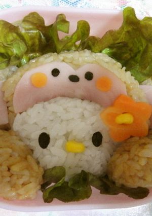キャラ弁　猿キティ-レシピのメイン写真