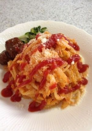 チーズナポリタン-レシピのメイン写真