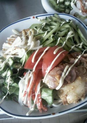 具沢山☆ｻﾗﾀﾞうどん-レシピのメイン写真