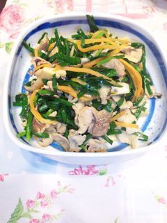 和風豚ニラ炒め-レシピのメイン写真