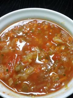 野菜たっぷり食べるミネストローネ風スープ-レシピのメイン写真