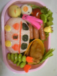 キャラ弁 遠足に簡単バス-レシピのメイン写真