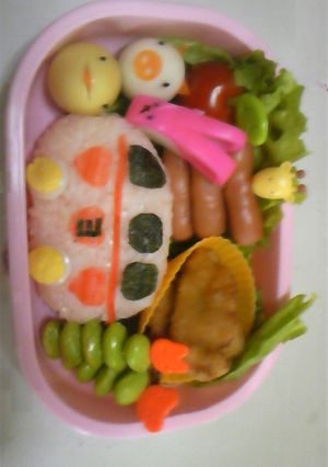 キャラ弁 遠足に簡単バス-レシピのメイン写真