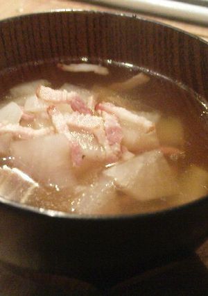 簡単＆失敗なし　大根とベーコンのお吸い物-レシピのメイン写真