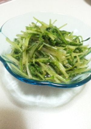 簡単♪♪しゃきしゃき水菜のごま和え♪♪-レシピのメイン写真