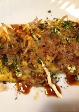 ホントに簡単！！納豆オムレツ2種-レシピのメイン写真