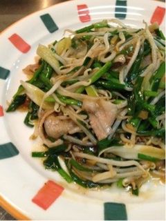 シャキッと‼豚バラニラもやし炒め♪-レシピのメイン写真