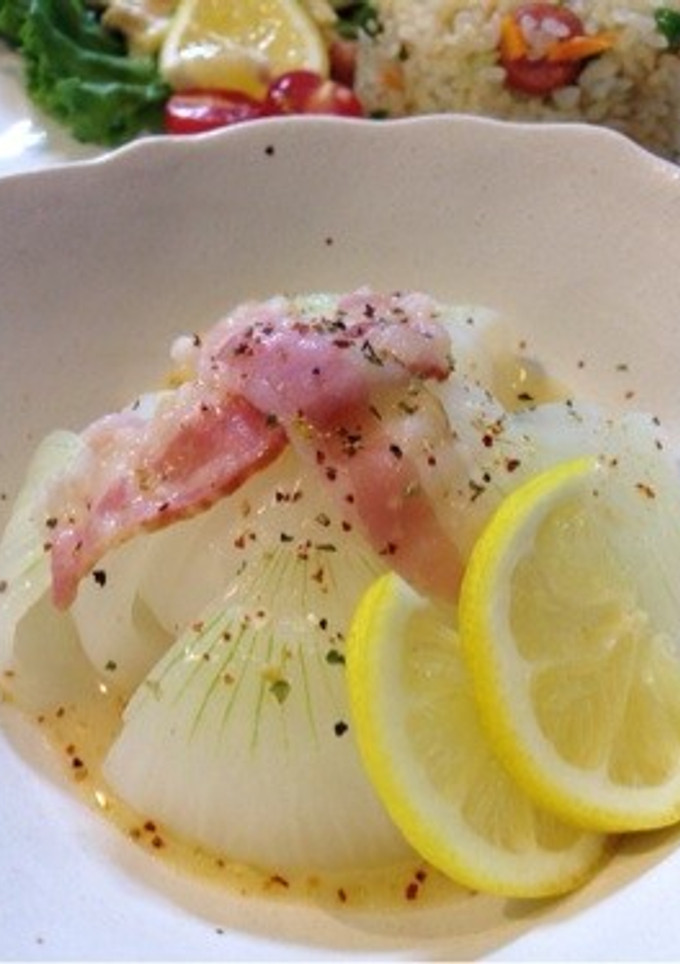 まるごと新玉ねぎのレンジ蒸し-レシピのメイン写真
