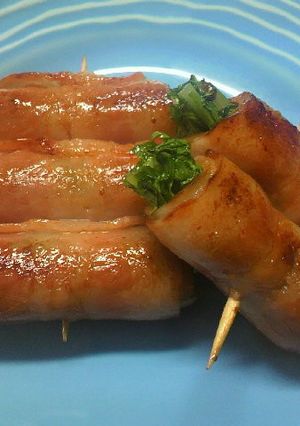 簡単＆美味しい♪水菜のベーコン巻き-レシピのメイン写真