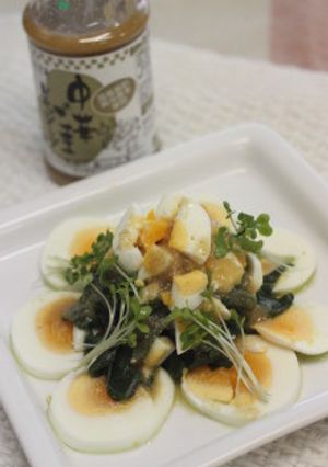 わかめ菜とゆで卵のサラダ-レシピのメイン写真