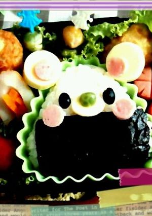 ｷｬﾗ弁☆くまﾁｬﾝおにぎり-レシピのメイン写真