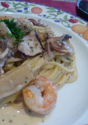魚介のクリームパスタ~和風テイスト-レシピのメイン写真