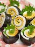 ちくわチーズ＋青紫蘇♪海苔巻き風