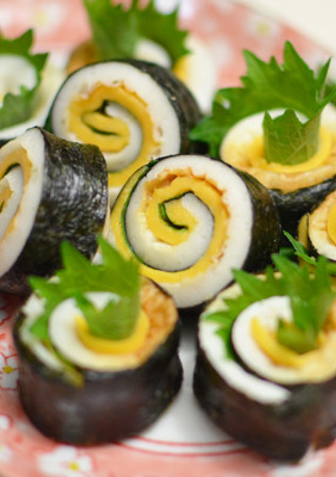 ちくわチーズ＋青紫蘇♪海苔巻き風-レシピのメイン写真