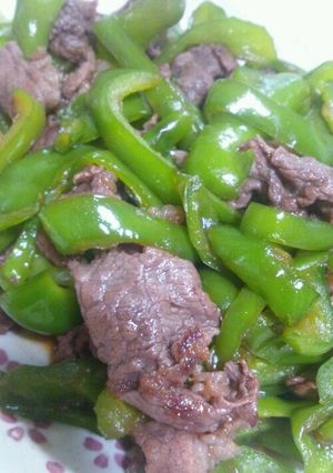 ピーマンと牛肉の甘辛炒め-レシピのメイン写真