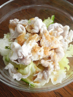 豚しゃぶサラダ 酢味噌ソースがけ-レシピのメイン写真