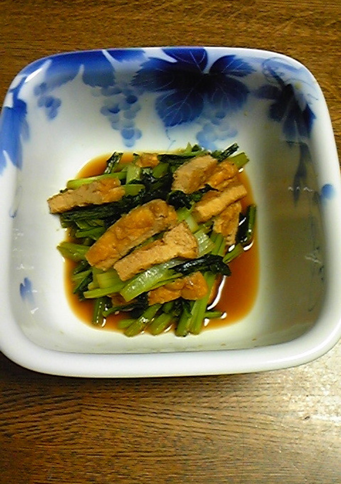 小松菜と生揚げのサッと煮-レシピのメイン写真