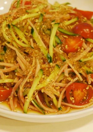 さっぱりヘルシー海藻キラキラ中華風サラダ-レシピのメイン写真