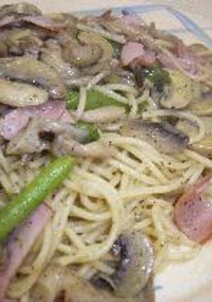 ベーコンとキノコのパスタ-レシピのメイン写真