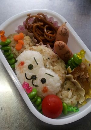 キャラ弁 おサル弁当-レシピのメイン写真