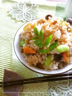 蕗と揚げの混ぜご飯-レシピのメイン写真