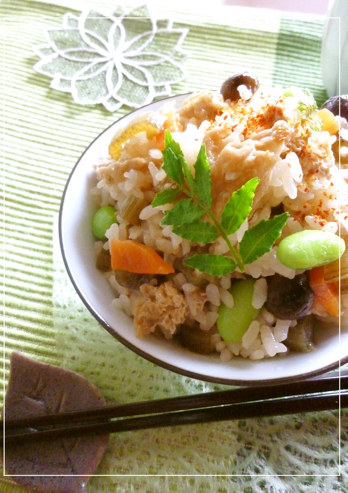 蕗と揚げの混ぜご飯-レシピのメイン写真