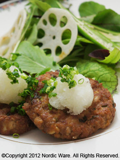 キャンプにも!手を汚さない豆腐ハンバーグ-レシピのメイン写真