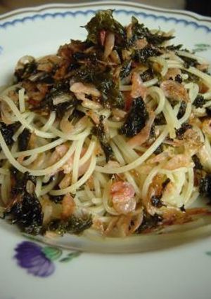 桜えびとあおさのりの和風パスタ-レシピのメイン写真