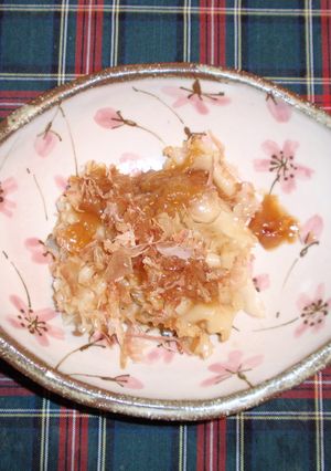 花びらたけの梅肉かつおソースあえ-レシピのメイン写真