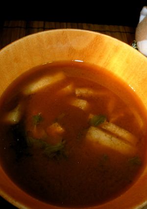 ごま油香る～せりとあげのお味噌汁-レシピのメイン写真