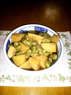 そら豆とタケノコの煮物-レシピのメイン写真