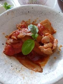 鶏肉とごぼうのトマト煮込み☆-レシピのメイン写真