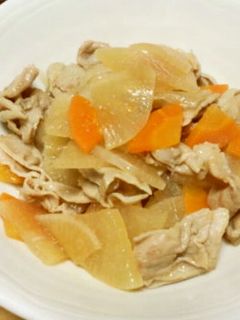 大根と豚バラの炒め煮-レシピのメイン写真
