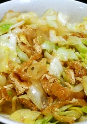 油揚げとキャベツのやつ-レシピのメイン写真