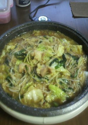 野菜たっぷりホルモン鍋-レシピのメイン写真