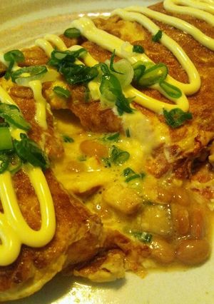納豆と長いものオムレツ-レシピのメイン写真