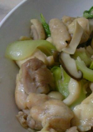 きのこたっぷり☆鶏と青梗菜の中華炒め-レシピのメイン写真