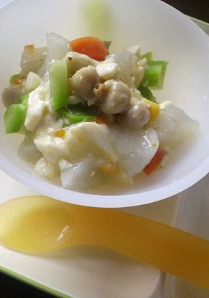 ビニール袋で簡単♪肉団子(７ヶ月〜)-レシピのメイン写真