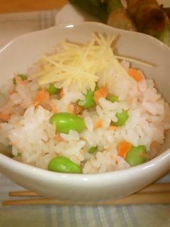 給食レシピ☆鮭と枝豆の混ぜごはん-レシピのメイン写真