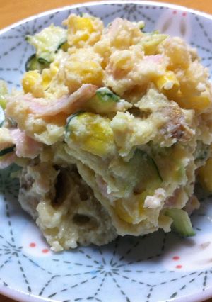 甘辛煮のポテトサラダ-レシピのメイン写真
