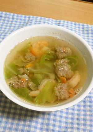余った餃子で 肉団子スープ-レシピのメイン写真