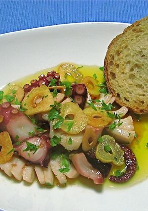たことロールいかのにんにくオイル煮-レシピのメイン写真