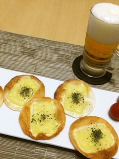 ◇ビールに◇超簡単チーズピザ☆-レシピのメイン写真