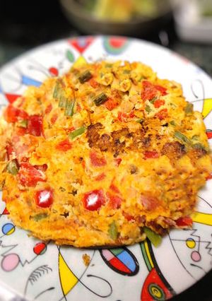 簡単夕飯☆ひよこ豆のスパニッシュオムレツ-レシピのメイン写真