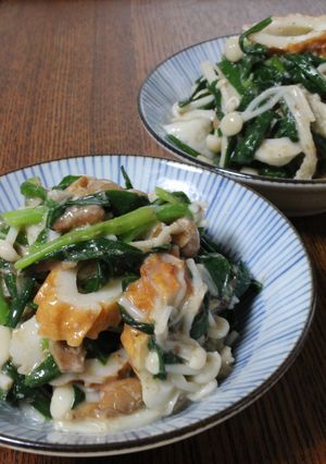 塩麹かつお節deエノキタケにらの酢の物-レシピのメイン写真