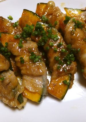 イケるね♪かぼちゃの肉巻き-レシピのメイン写真