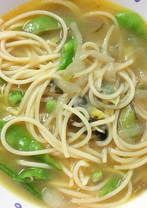 カレースープパスタ-レシピのメイン写真