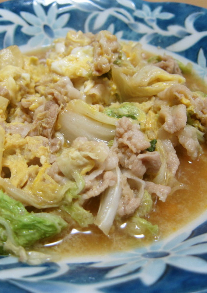 あと一品に♪白菜と豚肉の卵とじ-レシピのメイン写真